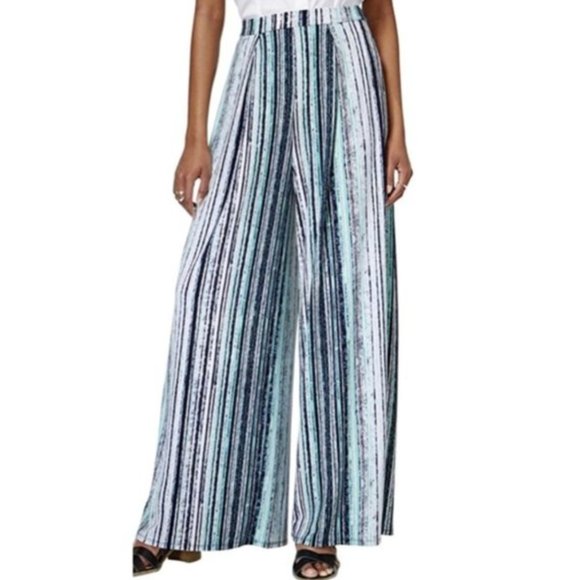 🎉HOST PICK🎉NWOT BAR ||| STRIPED WIDE LEG PANTS - Picture 1 of 16